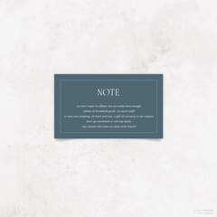 AlI I Ask Of You: Wedding Note Card