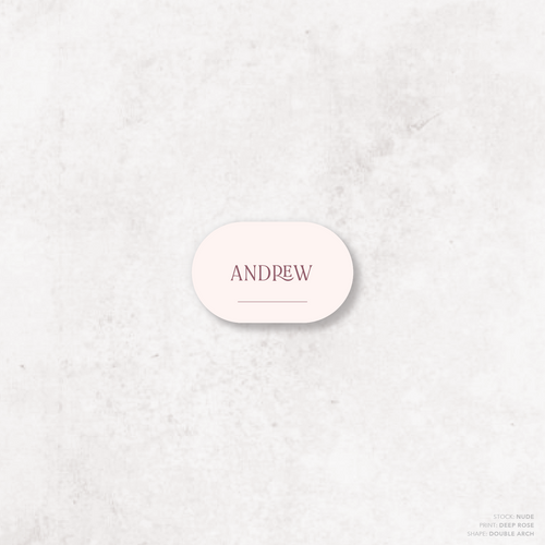 AlI I Ask Of You: Wedding Place Card