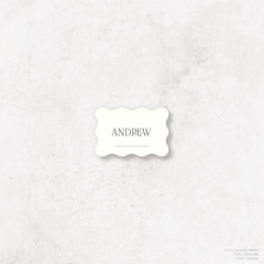 AlI I Ask Of You: Wedding Place Card