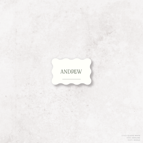 AlI I Ask Of You: Wedding Place Card