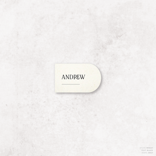 AlI I Ask Of You: Wedding Place Card