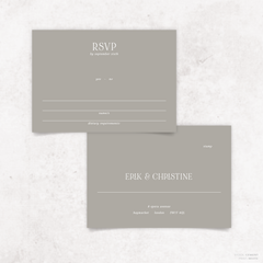 All I Ask Of You: Wedding RSVP Card