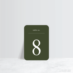 All I Ask Of You: Wedding Table Number