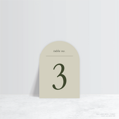 All I Ask Of You: Wedding Table Number