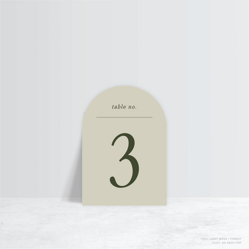 All I Ask Of You: Wedding Table Number