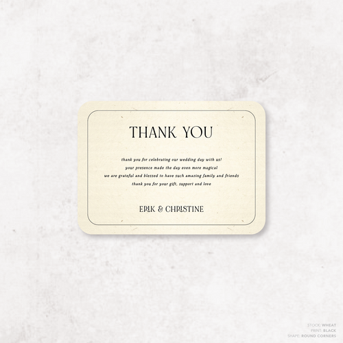 All I Ask Of You: Wedding Thank You Card