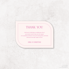 All I Ask Of You: Wedding Thank You Card