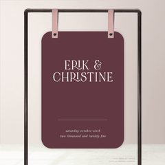 AlI I Ask Of You: Wedding Welcome Sign