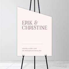 AlI I Ask Of You: Wedding Welcome Sign