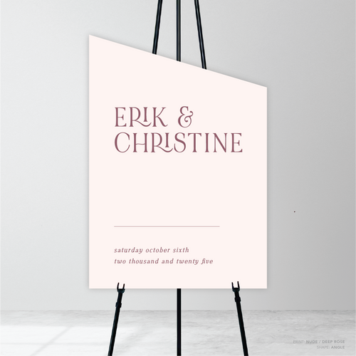 AlI I Ask Of You: Wedding Welcome Sign