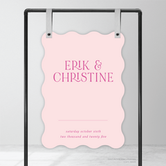 AlI I Ask Of You: Wedding Welcome Sign