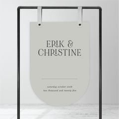 AlI I Ask Of You: Wedding Welcome Sign