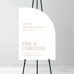 AlI I Ask Of You: Wedding Welcome Sign