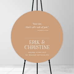 AlI I Ask Of You: Wedding Welcome Sign