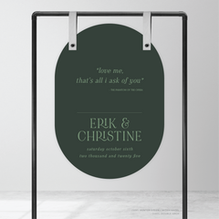 AlI I Ask Of You: Wedding Welcome Sign