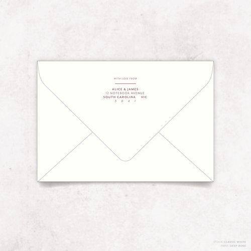 Amelia: Envelope Print Back