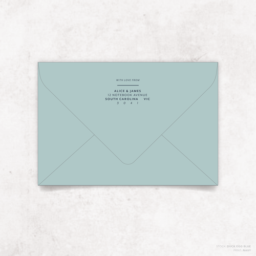 Amelia: Envelope Print Back