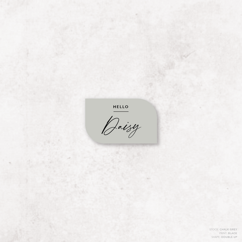 Amelia: Baptism Place Card