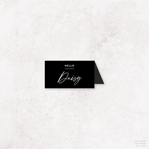 Amelia: Baptism Place Card