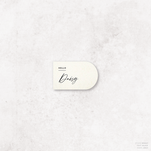 Amelia: Baptism Place Card