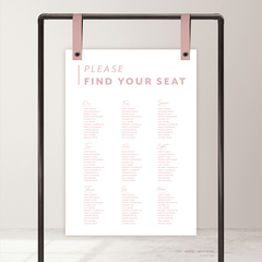 Amelia: Baptism Seating Chart