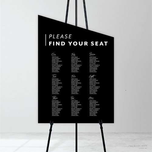Amelia: Baptism Seating Chart