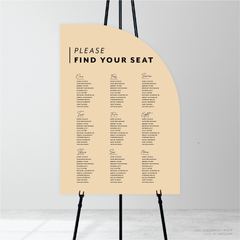 Amelia: Baptism Seating Chart