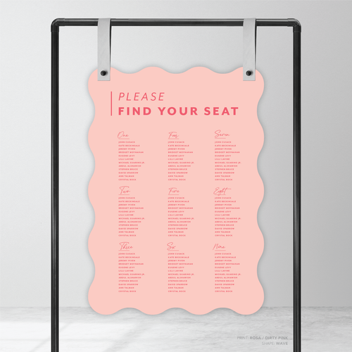 Amelia: Baptism Seating Chart