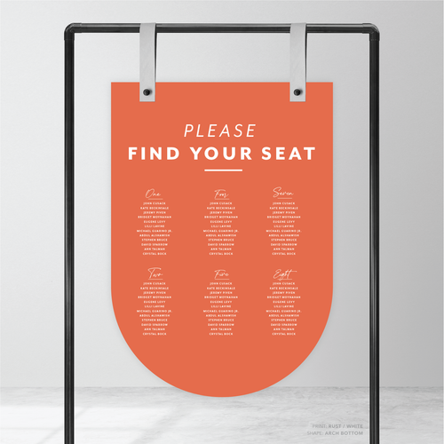 Amelia: Baptism Seating Chart