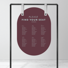 Amelia: Baptism Seating Chart