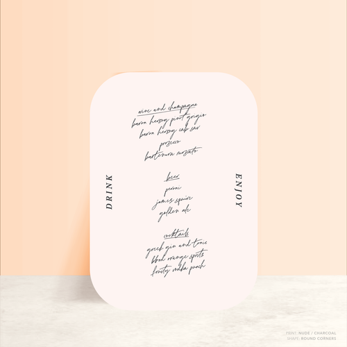 Before Sunrise: Wedding Bar Sign