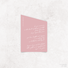 Before Sunrise: Wedding Info Card