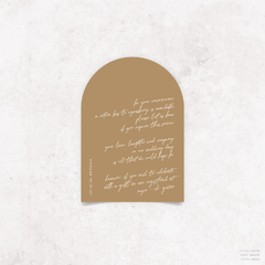 Before Sunrise: Wedding Info Card