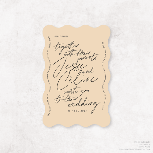 Before Sunrise: Wedding Invitation