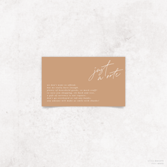 Before Sunrise: Wedding Note Card