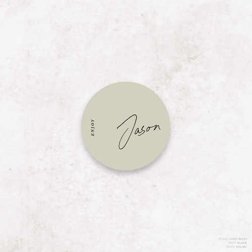 Before Sunrise: Wedding Place Card