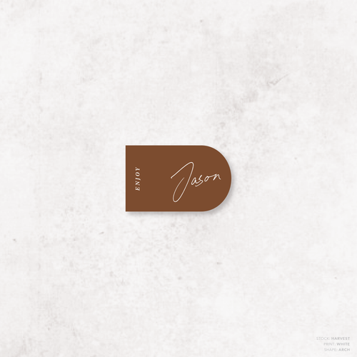 Before Sunrise: Wedding Place Card