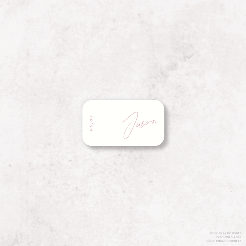 Before Sunrise: Wedding Place Card