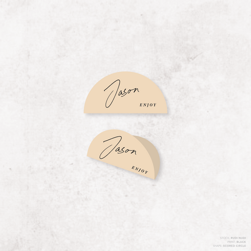 Before Sunrise: Wedding Place Card