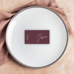 Before Sunrise: Wedding Place Card