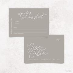 Before Sunrise: Wedding RSVP Card