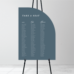 Before Sunrise: Wedding Seating Chart