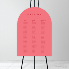 Before Sunrise: Wedding Seating Chart