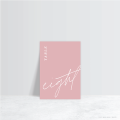 Before Sunrise: Wedding Table Number