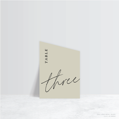 Before Sunrise: Wedding Table Number