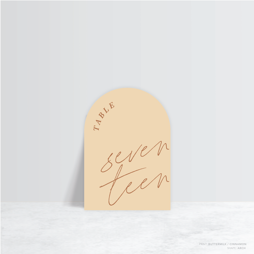 Before Sunrise: Wedding Table Number