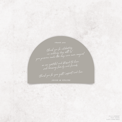 Before Sunrise: Wedding Thank You Card