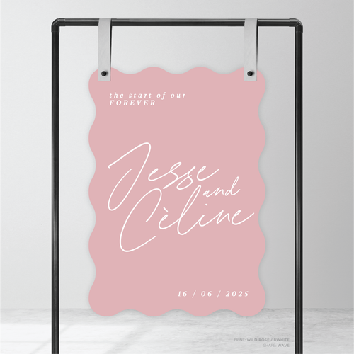 Before Sunrise: Wedding Welcome Sign