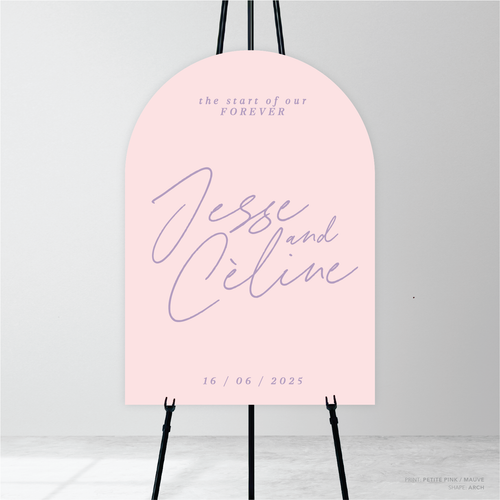 Before Sunrise: Wedding Welcome Sign