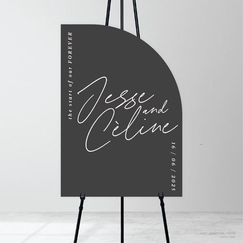 Before Sunrise: Wedding Welcome Sign